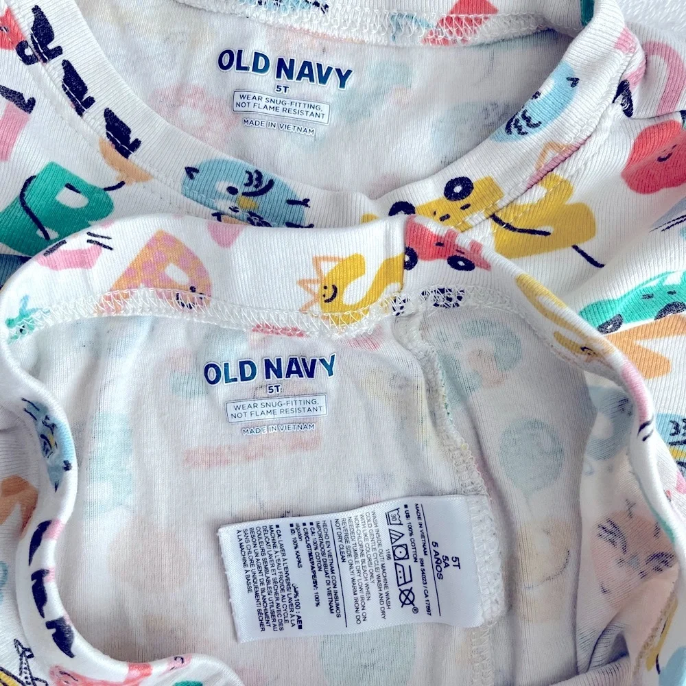 Girls 5T short sleeve pajama set